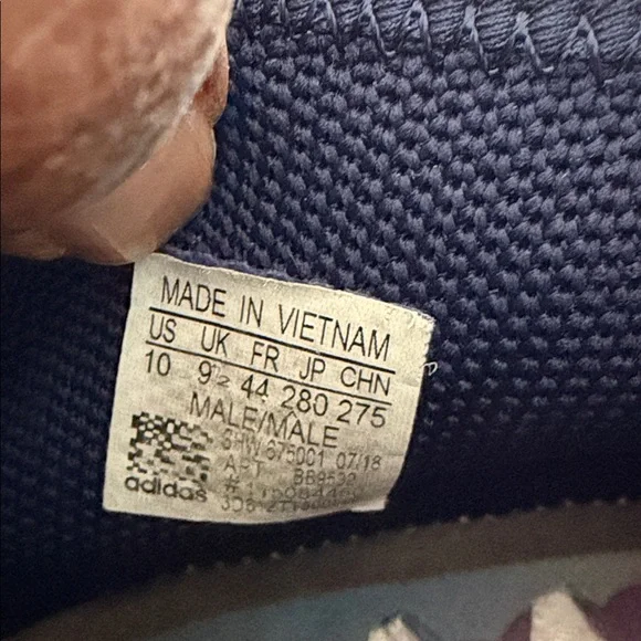 adidas Pink and Navy Athletic Shoes - Picture 3 of 3